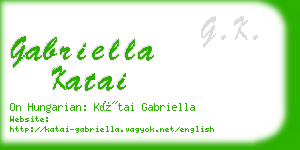 gabriella katai business card